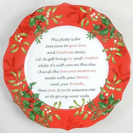 Christmas Foliage Giving Plate