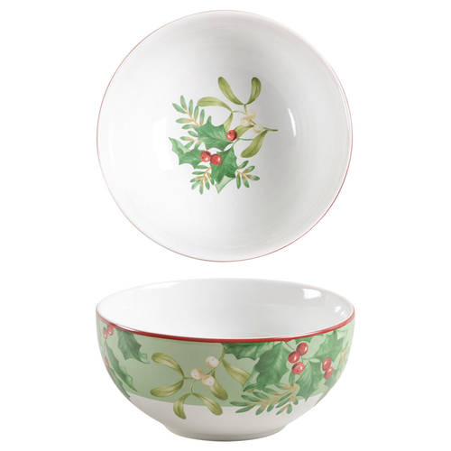 Christmas Foliage Soup/Cereal Bowl