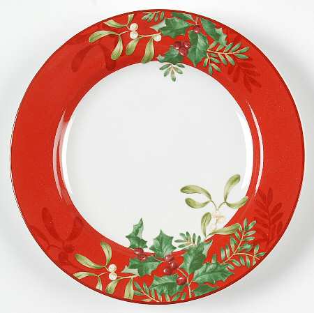 Christmas Foliage Appetizer Plate