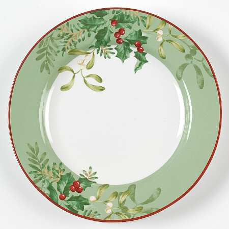 Christmas Foliage Appetizer Plate