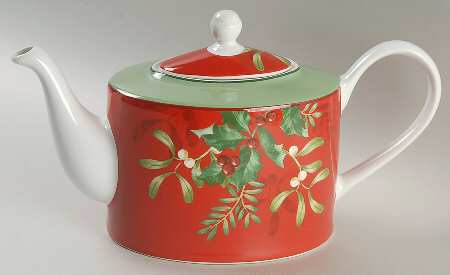Christmas Foliage Teapot & Lid