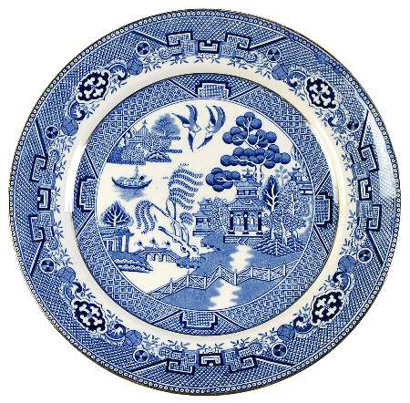 Willow Blue (Smooth, Gold Trim) by Adams China
