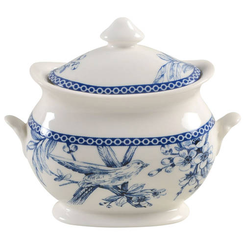 Adelaide Blue and White Sugar Bowl & Lid