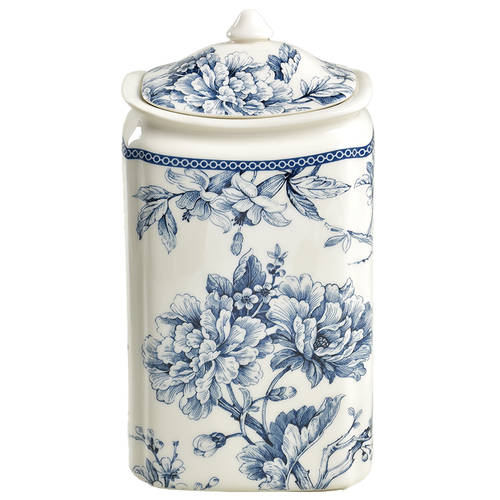Adelaide Blue and White Large Canister & Lid