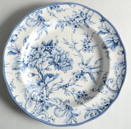 Adelaide Blue and White 13" Chop Plate (Round Platter)