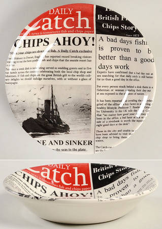 Fish & Chips Coupe Cereal Bowl