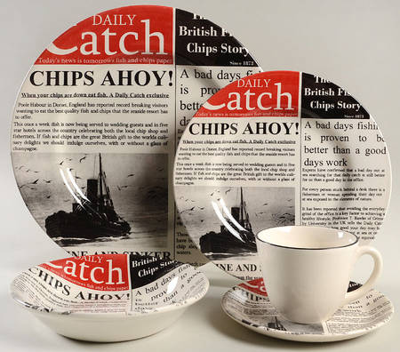 Fish & Chips 5 Piece Place Setting