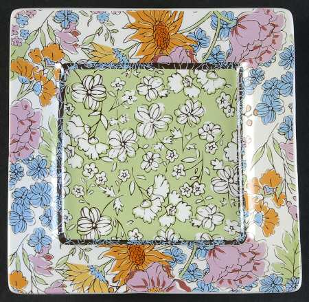 Floral Revelry Appetizer Plate