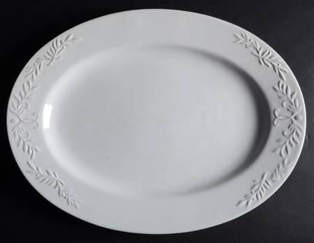 Bianca Laurel 16" Oval Serving Platter