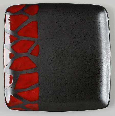 Safari Giraffe Red Dinner Plate