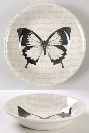 Butterfly Script Coupe Cereal Bowl
