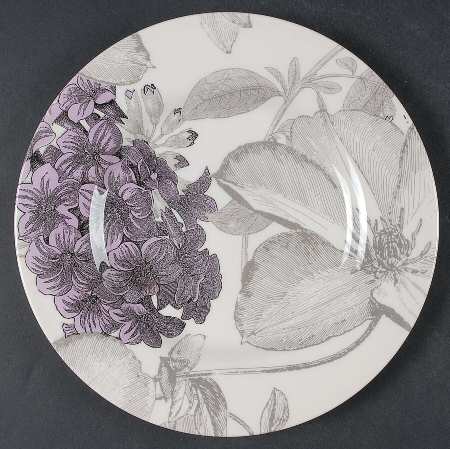 Clematis Purple Salad Plate
