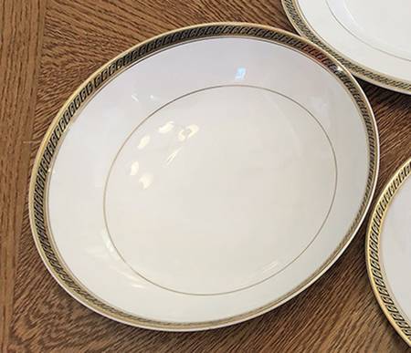 Gold Linda (Clank & Gold Edge) Coupe Soup Bowl