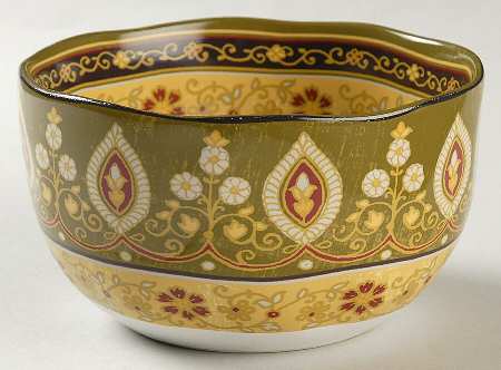 Kashmir Green Soup/Cereal Bowl