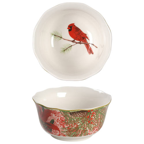 Holiday Decoupage Soup/Cereal Bowl