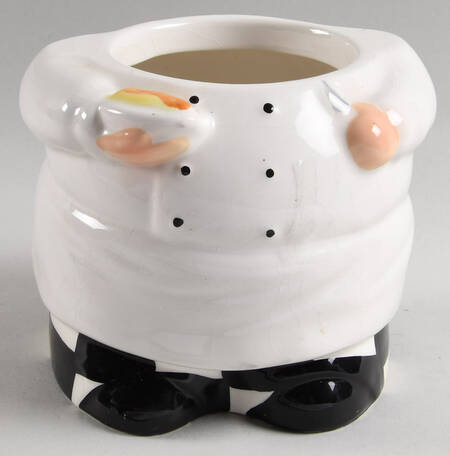 White Chef Large Canister No Lid by Casa Vero