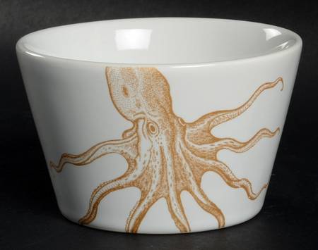 Coastal Life Gold (Yellow) Individual Appetizer Bowl