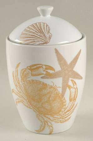 Coastal Life Gold (Yellow) Small Canister & Lid