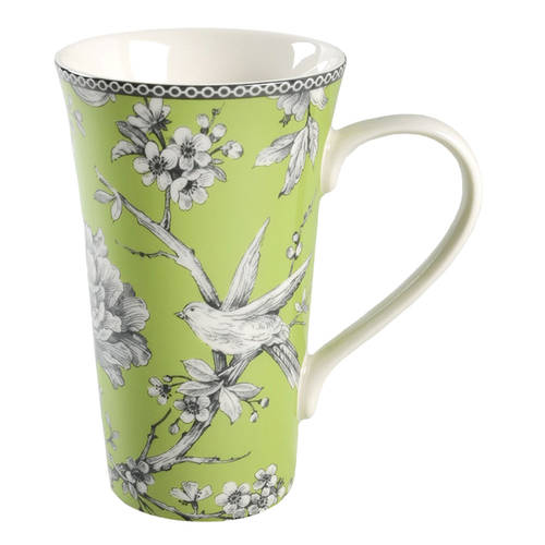 Adelaide Green and White Latte Mug