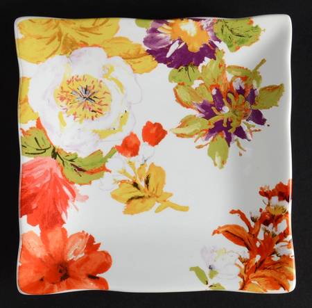 Bouquet le Fleur Square Appetizer Plate
