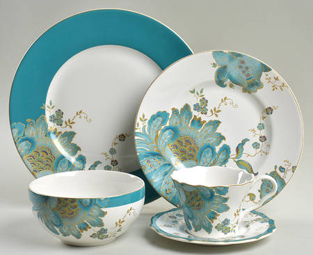 Eliza Teal 40 Piece Estate Set