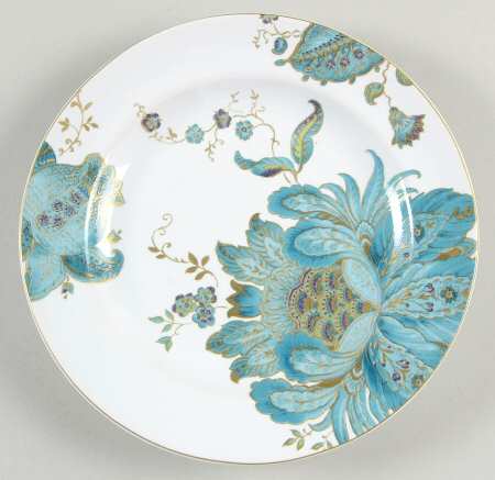 Eliza Teal Appetizer Plate by 222 Fifth (PTS)