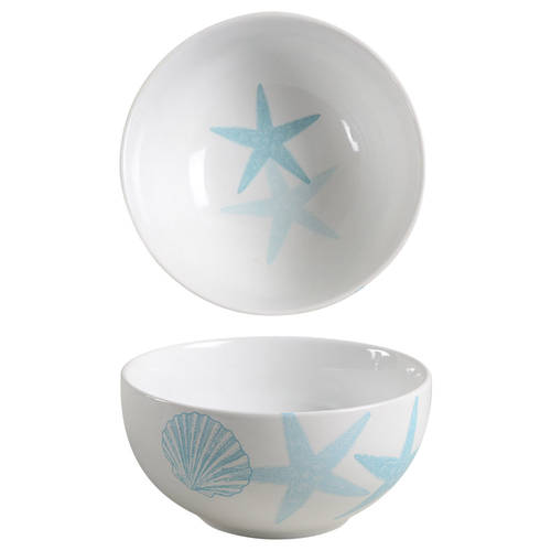 Coastal Life Blue Soup/Cereal Bowl