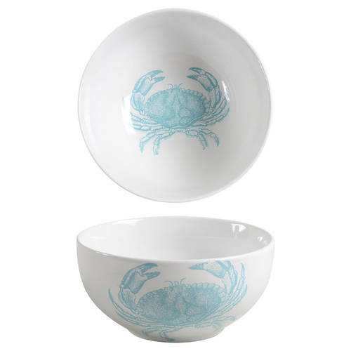 Coastal Life Blue Soup/Cereal Bowl