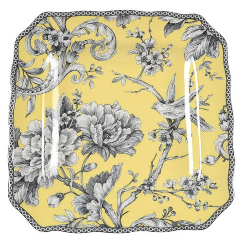 Adelaide Yellow Square Salad Plate