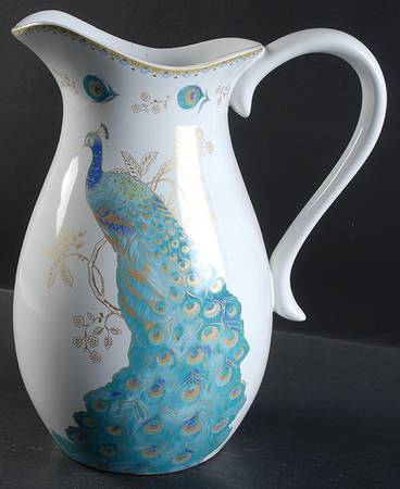 Peacock Garden 96 Oz Pitcher