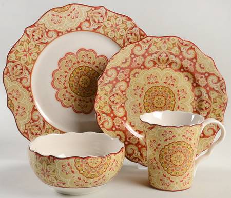 Lyria Saffron 4 Piece Place Setting