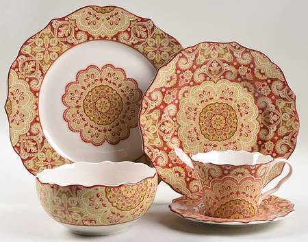 Lyria Saffron 5 Piece Place Setting