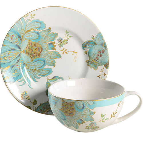 Eliza Spring Blue Soup Mug & Plate Set (Uses the Salad Plate)