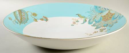 Eliza Spring Blue 13" Pasta Serving Bowl