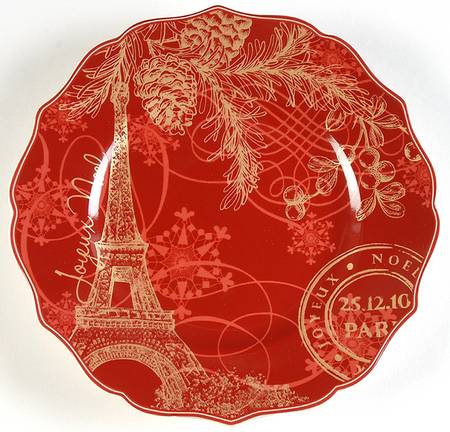Joyeux Noel Salad Plate