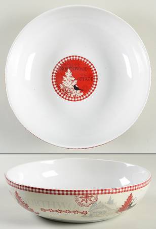 Northwood Cottage 11" Large Salad Serving Bowl