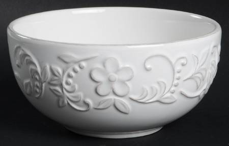 Bianca Petals White Soup/Cereal Bowl