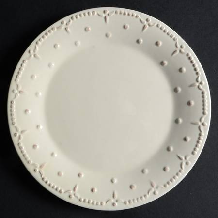 Genevieve Cream Salad Plate