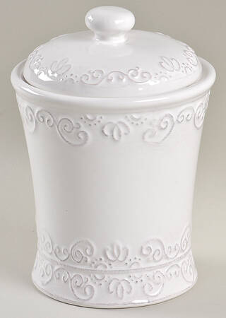Bianca White Small Canister & Lid