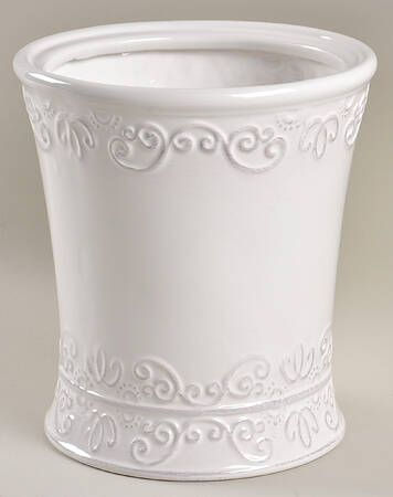 Bianca White Large Canister No Lid