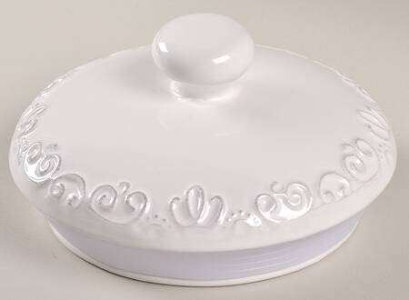 Bianca White Lid for Large Canister