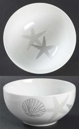 Coastal Life Silver (Gray) Soup/Cereal Bowl