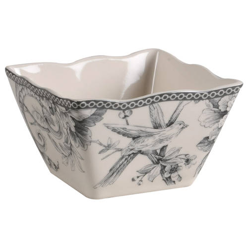 Adelaide Grey and White Individual Appetizer Bowl