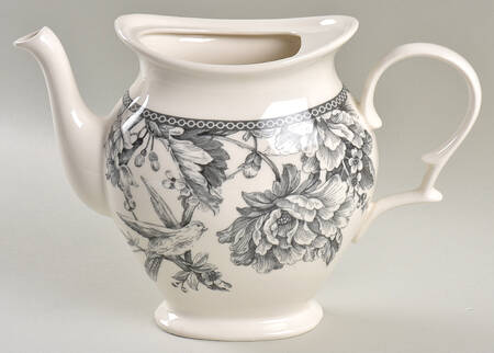 Adelaide Grey and White Coffee Pot No Lid
