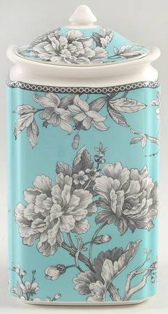 Adelaide Turquoise Large Canister & Lid