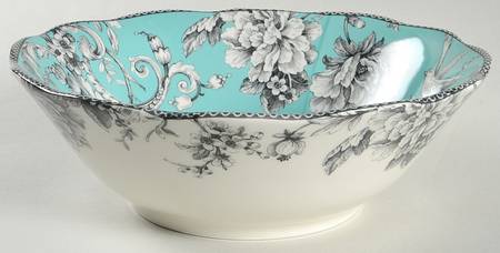 Adelaide Turquoise 10" Round Serving Bowl