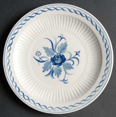 Baltic Blue (Older, Cream) Dessert/Pie Plate