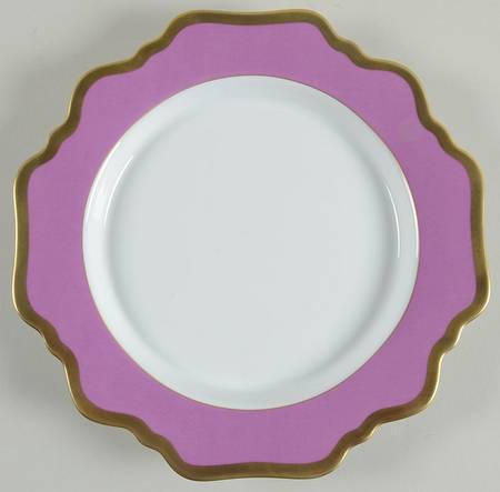 Anna's Palette Purple Orchid Salad/Dessert Plate