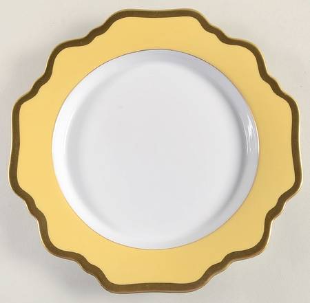 Anna's Palette Sunburst Yellow Salad/Dessert Plate