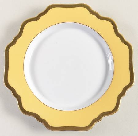 Anna's Palette Sunburst Yellow Bread & Butter Plate